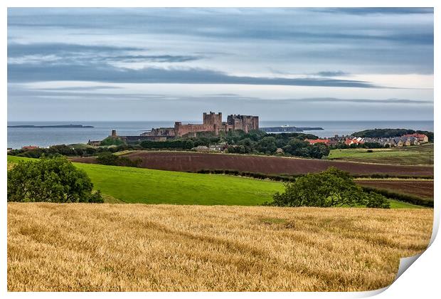 Bamburgh Castle Print by Roger Green