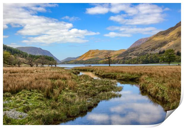 Looking Down Buttermere Print by Roger Green