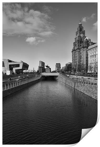 Overlooking the Canal Print by Roger Green