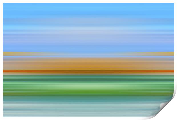 Motion Blurred Print by Roger Green