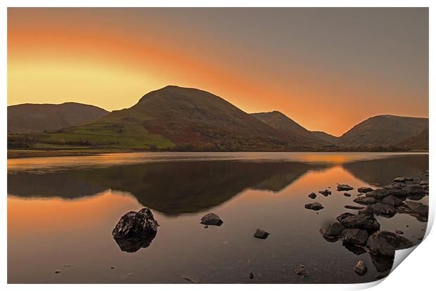 Sunrise at Brothers Water Print by Roger Green