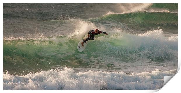 Lanzarote Surfer Print by Roger Green
