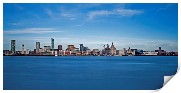 Liverpool Skyline Print by Roger Green