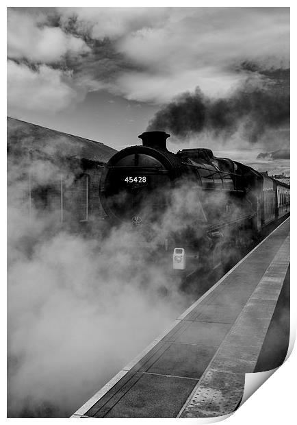 The Steam Locomotive Eric Treacy  Print by Roger Green