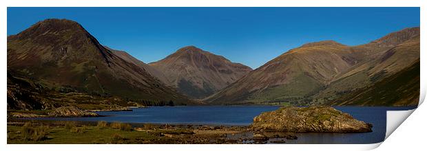 Wast Water Panoramic Print by Roger Green