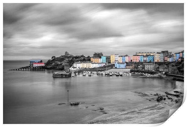 Tenby Harbour Print by Roger Green