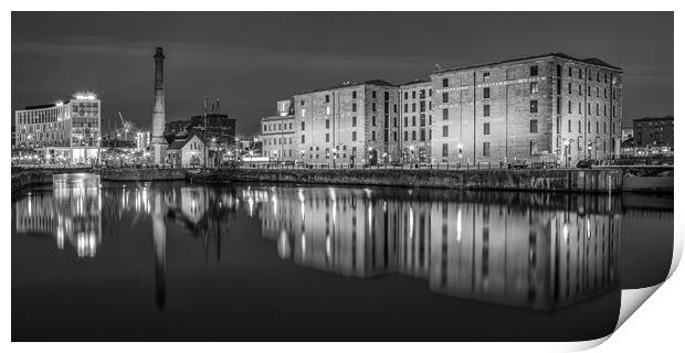 Canning Dock in Liverpool Print by Roger Green