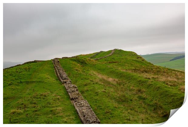 Hadrian's Wall  Print by Roger Green