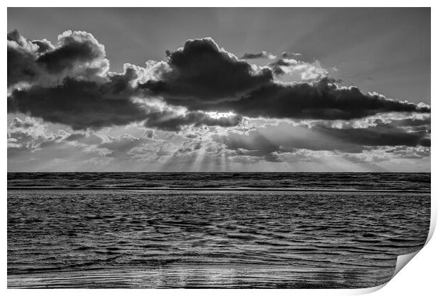 Ainsdale Sunset Print by Roger Green