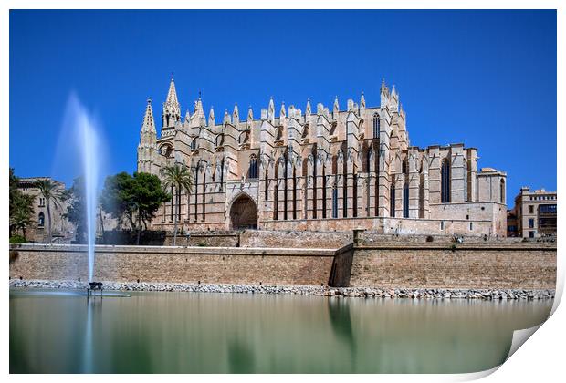 Cathedral of Santa Maria of Palma Print by Roger Green