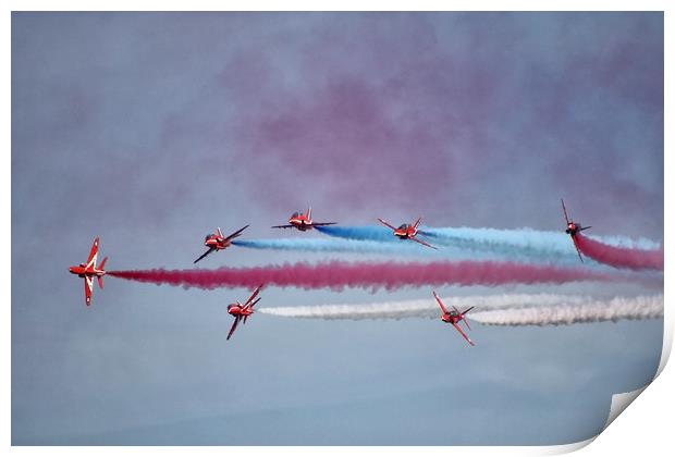 The Red Arrows 1 Print by Becky Dix