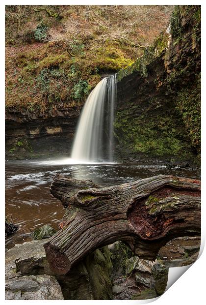  Sgwd Gwladys Waterfall. Print by Becky Dix