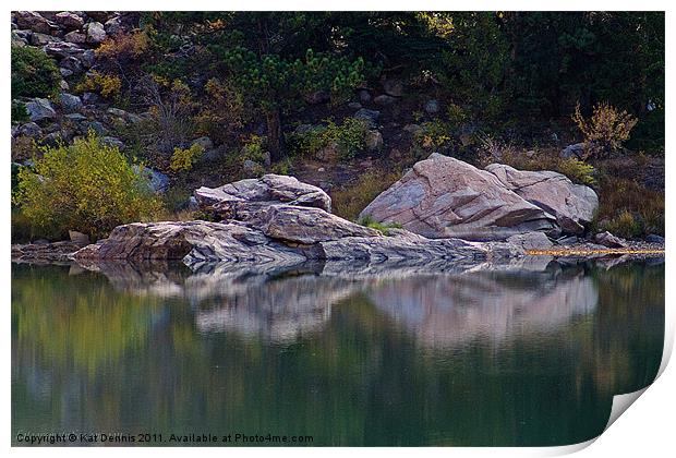 Rock Mirror Print by Kat Dennis