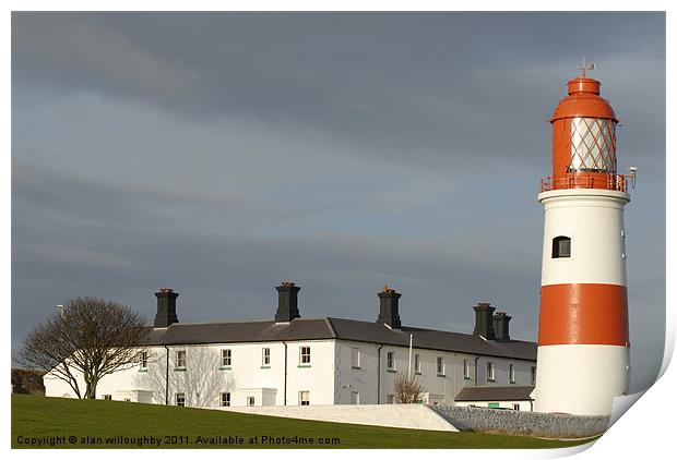 Souter Lighthouse Print by alan willoughby