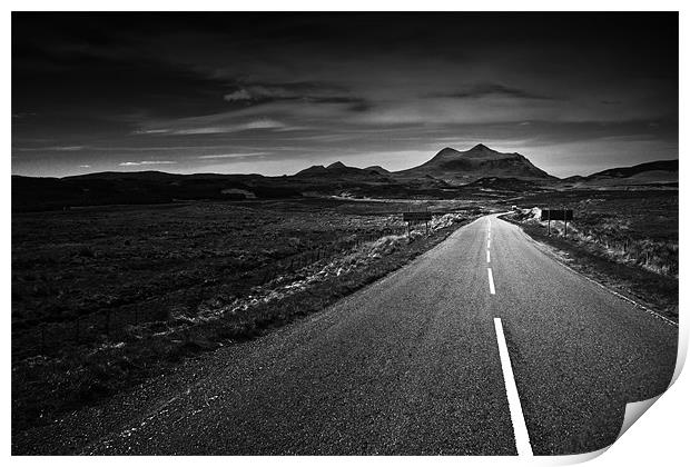 the road to Torridon Print by Dorit Fuhg