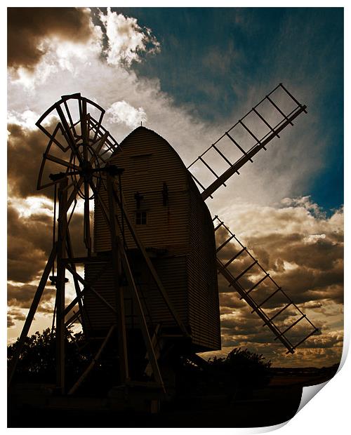 Chishill Windmill Print by Richard Thomas