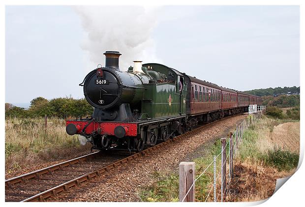 North Norfolk Railway Steam Train Print by Richard Thomas