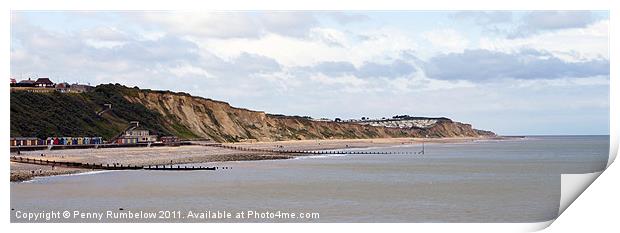 cromer shoreline Print by Elouera Photography