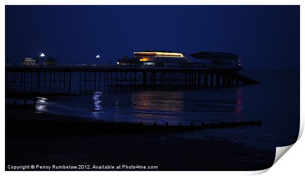 cromer pier at twilight Print by Elouera Photography