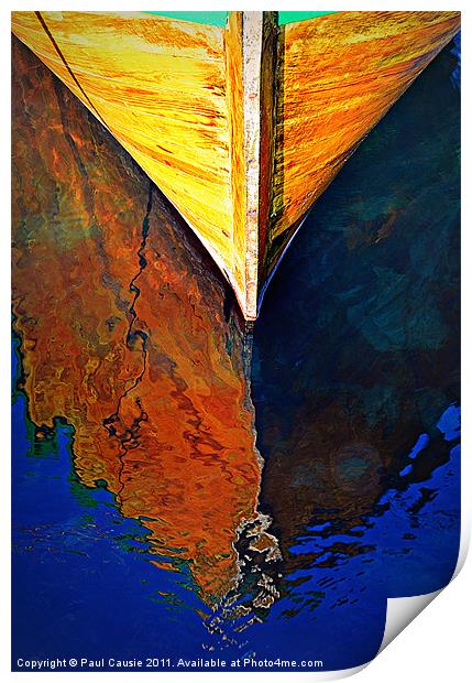 Wooden Reflections II Print by Paul Causie