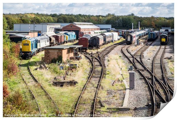 Nottingham Transport Heritage Centre Print by Martyn Williams