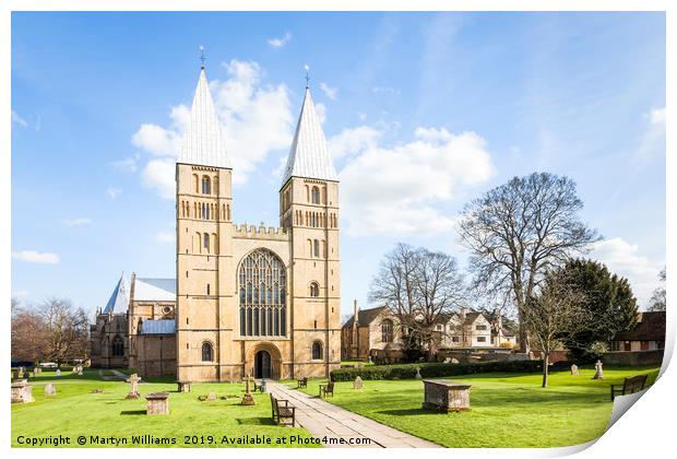 Southwell Minster, Nottinghamshire Print by Martyn Williams