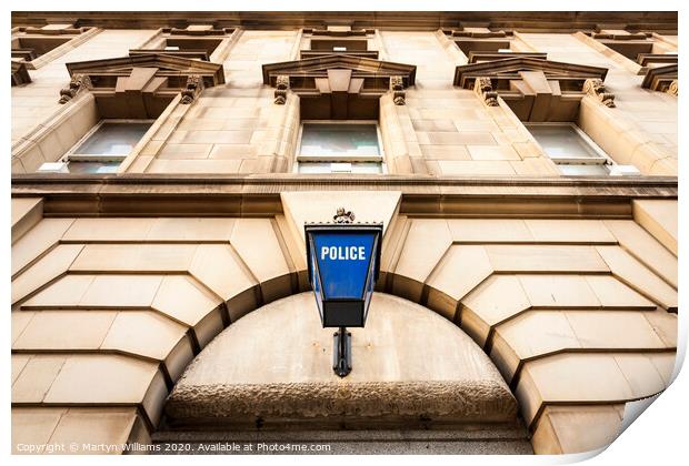 The Old Police Station, Nottingham Print by Martyn Williams