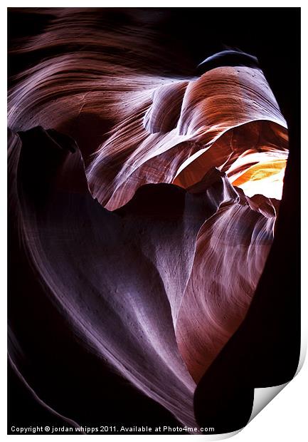 The Heart of Antelope Canyon Print by jordan whipps