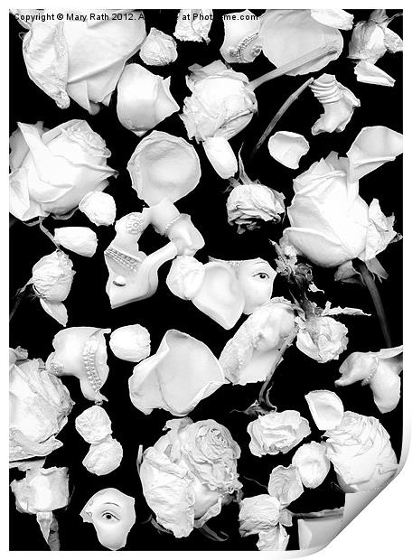 Infrared Flowers #1 Print by Mary Rath