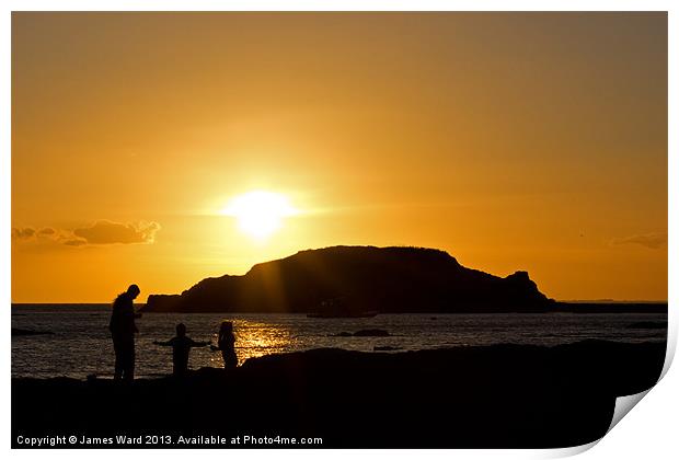 Sunset in Brittany 3 Print by James Ward