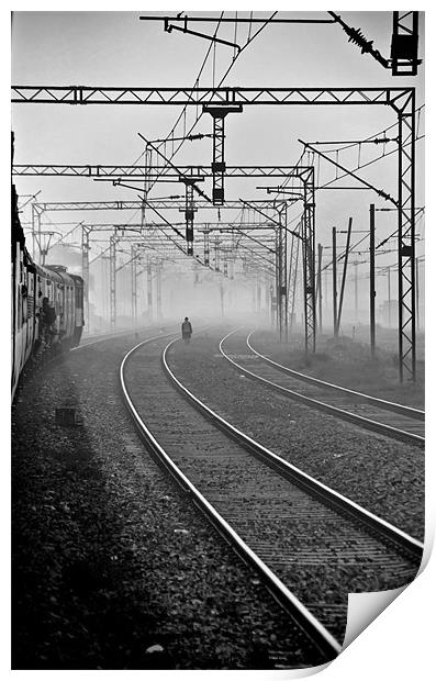 Tracks Print by Christine Johnson