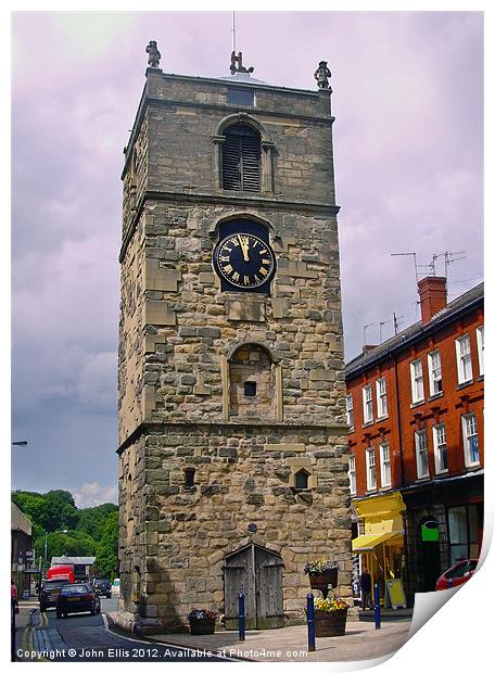 Morpeth Clock Tower Print by John Ellis
