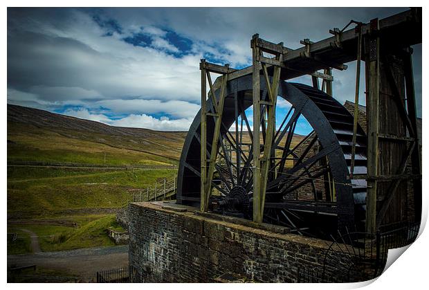  Water Wheel Print by John Ellis