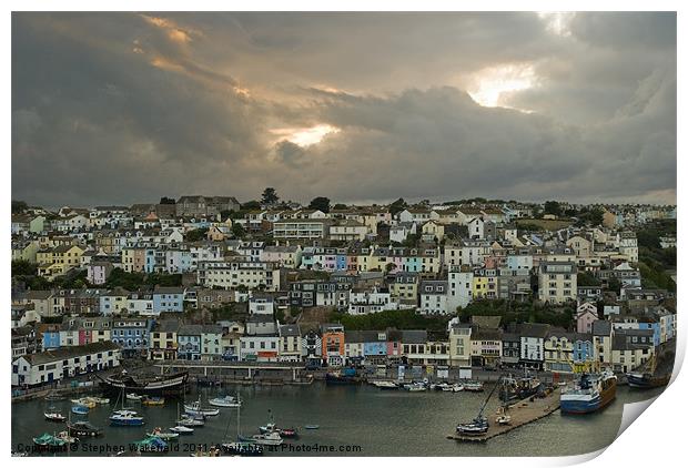 Brixham after the storm Print by Stephen Wakefield