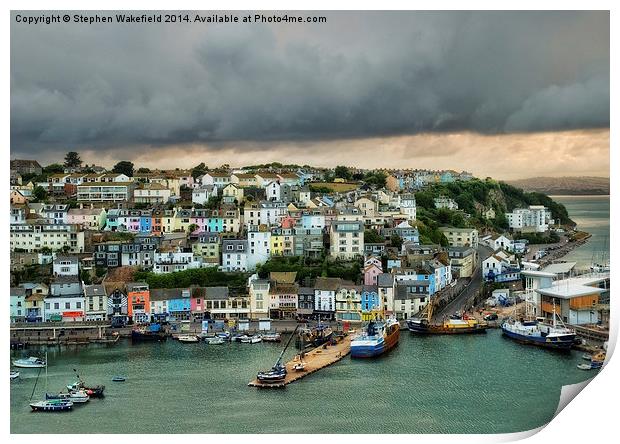 After the Storm - Brixham  Print by Stephen Wakefield