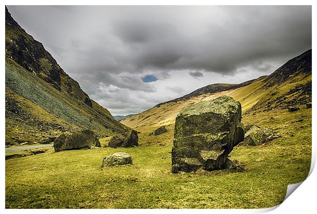 Stones at Honister Pass Print by Aran Smithson