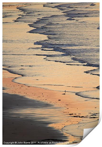 Sunset Wave Pattern Print by John Barrie