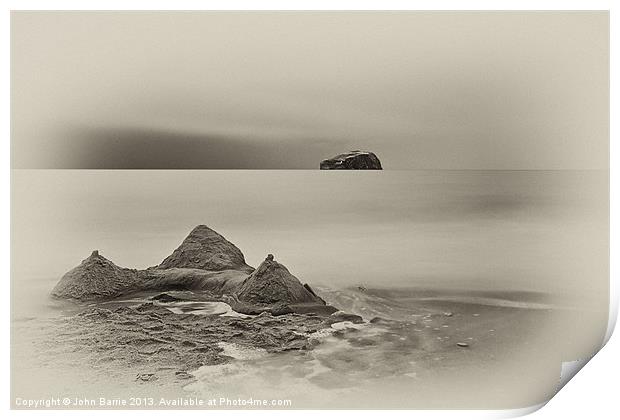 Bass Rock from Seacliff Print by John Barrie