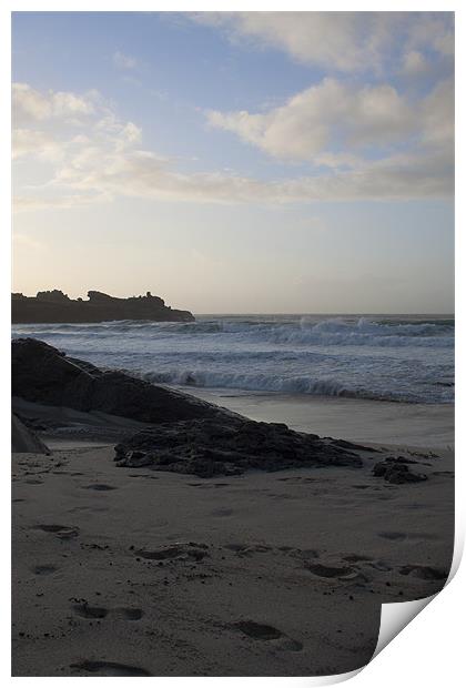 Porthmeor Tide Print by Kieran Brimson