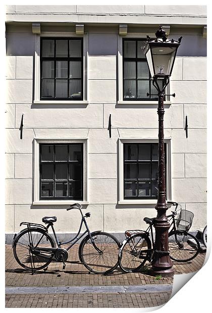 Vintage Bicycles - Plain Print by Kieran Brimson