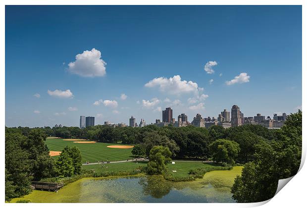  Central Park View Print by Kieran Brimson