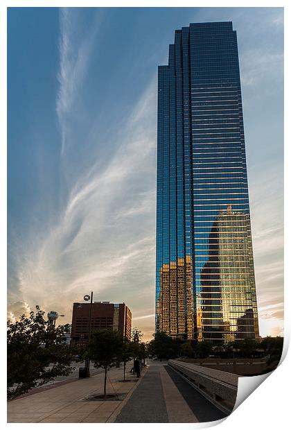  Bank of America Plaza, Dallas Print by Kieran Brimson