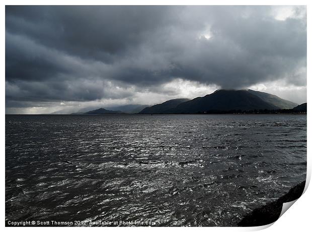 Loch Linhie Print by Scott Thomson