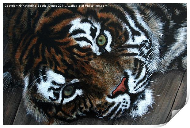Sumatran Tiger Print by Katherine Booth - Jones