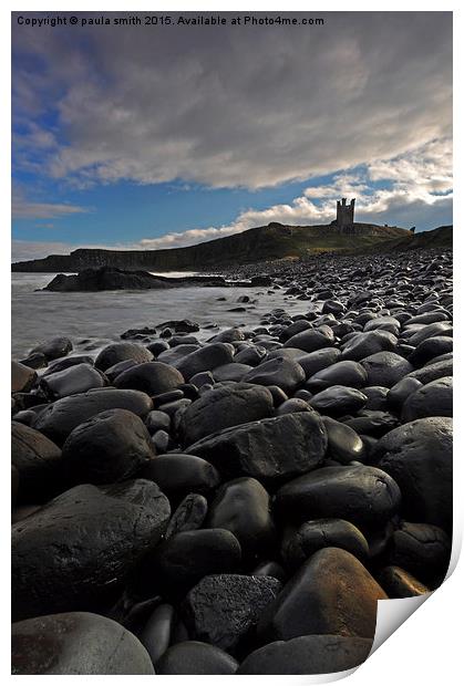  Dunstanburgh Castle Print by paula smith