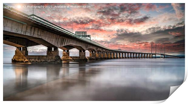 Majestic Prince Of Wales Bridge Print by K7 Photography