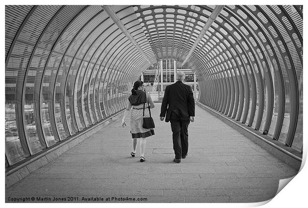 Walking the Tube Print by K7 Photography