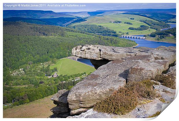 Early morning sun Bamford Edge Print by K7 Photography