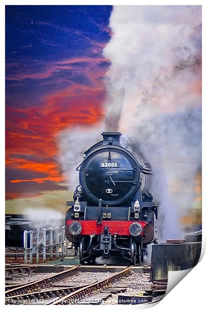 Steam and Smoke Print by K7 Photography