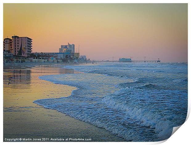 Daytona Beach, Florida, USA Print by K7 Photography